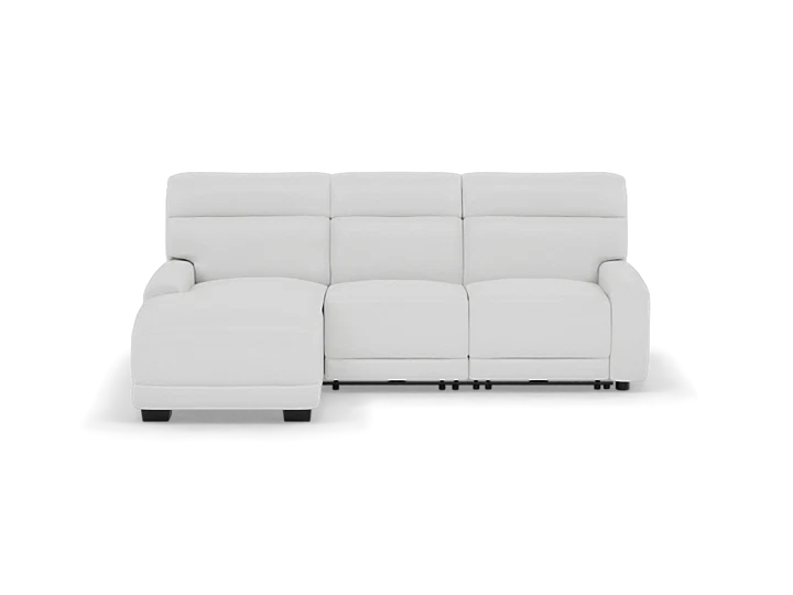 Morrow 3-Pc. Leather Fully Loaded Zero Gravity Reclining Chaise Sofa
